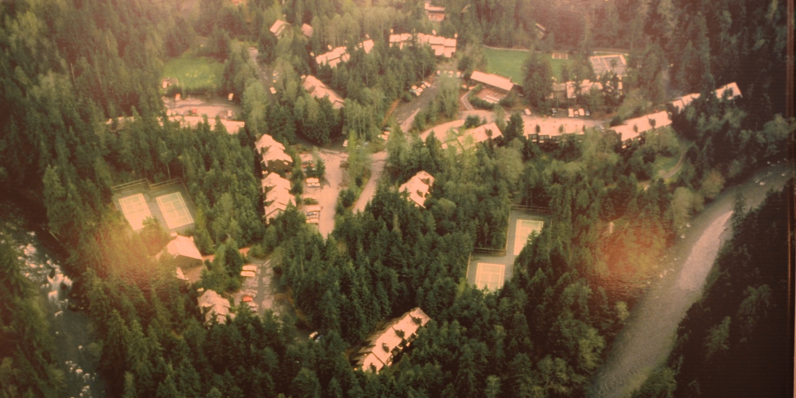 Snowater site from the air